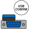  USB   COM RS232 9M